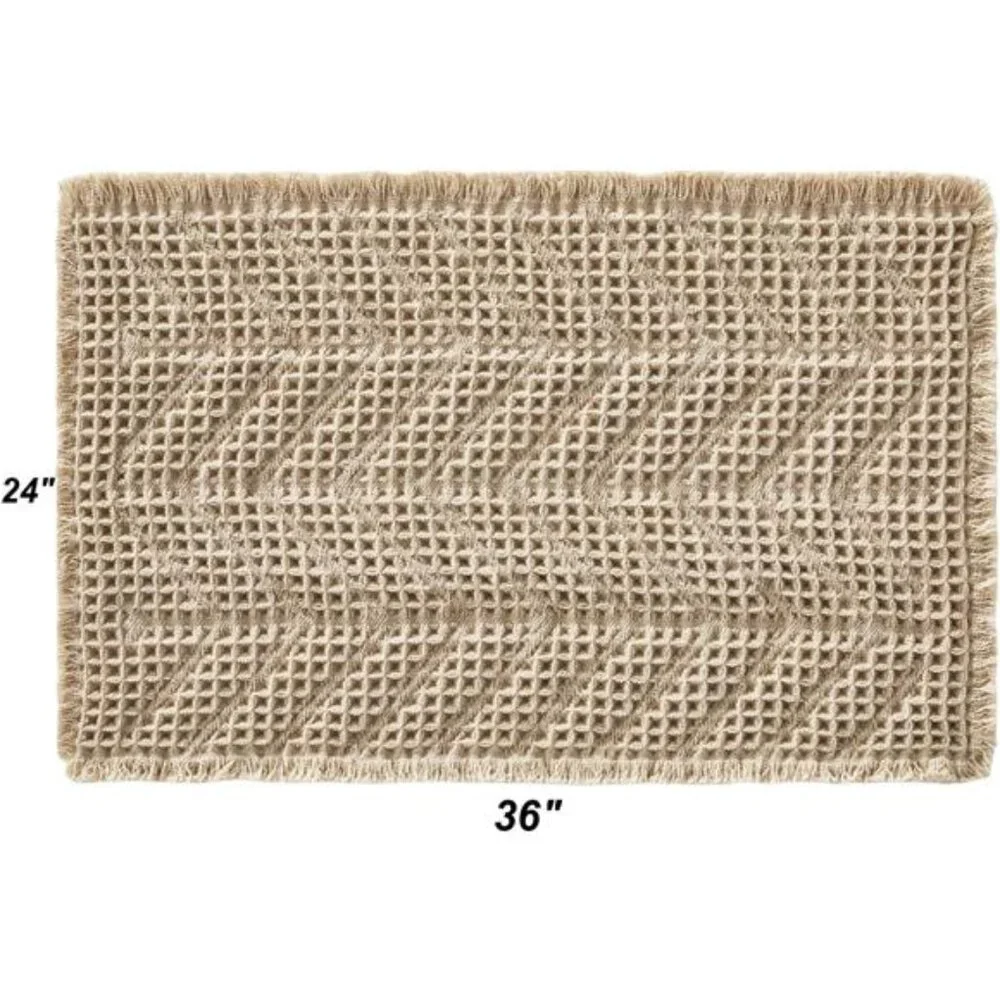 Bath Mats,Upgraded Waffle Super Absorbent Bath Mat,Bathroom Rugs Non Slip